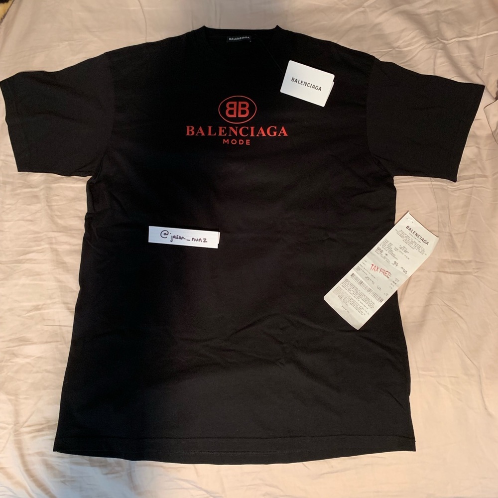 BB Balenciaga Mode t-shirt